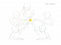 5명 그림그.. : 5명 그림그리기 별!! 스케치판 ,sketchpan