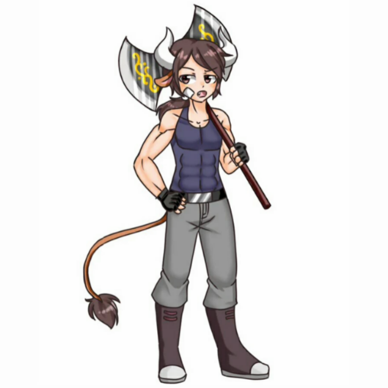 황소자리 .. : 황소자리 의인화 스케치판 ,sketchpan