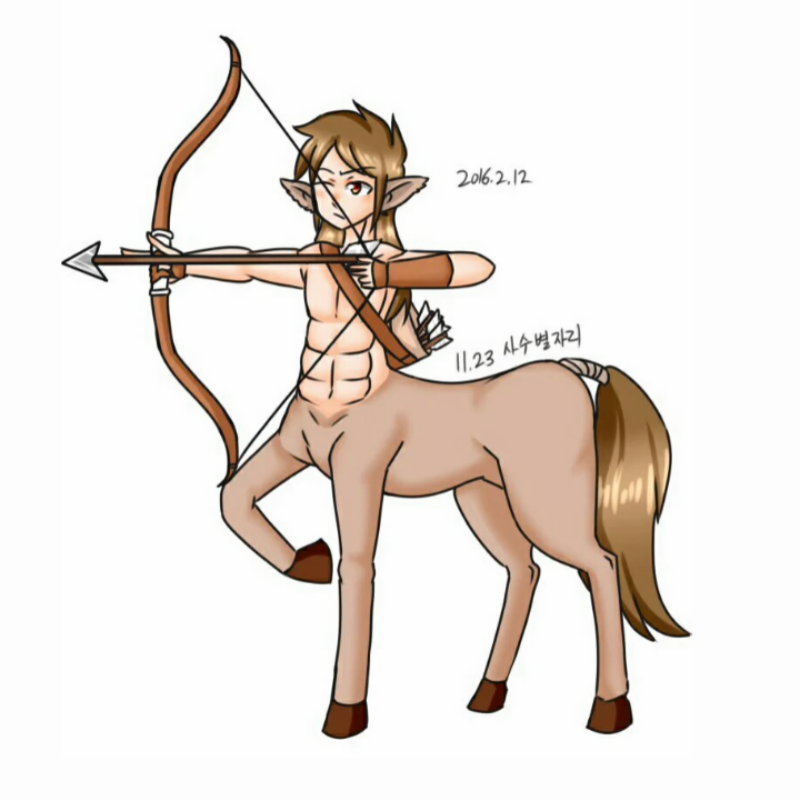 사수자리 .. : 사수자리 수인화 스케치판 ,sketchpan