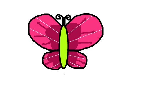 나비 : 나비를 그려 봤다. 스케치판 ,sketchpan