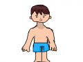 남자아이 : 남자아이 입니다. 스케치판 ,sketchpan