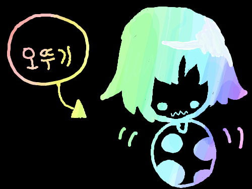 오뚜기 : 무지개오뚜기 스케치판 ,sketchpan