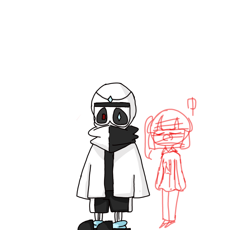 그럼 저도 .. : 그럼 저도 오너캐+프리스크로.. 스케치판 ,sketchpan