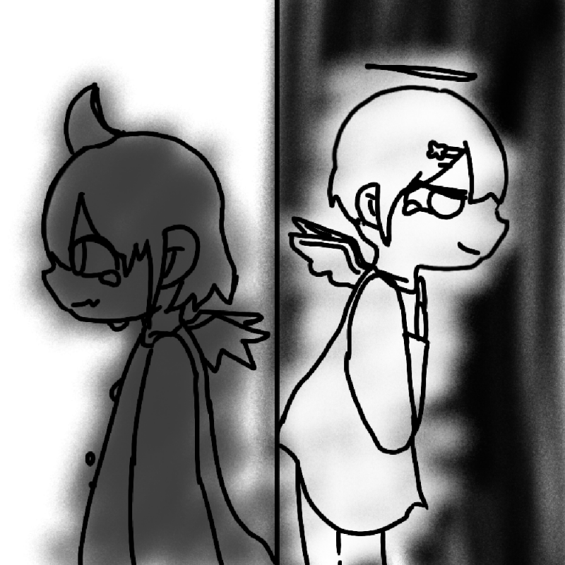 데브(여).. : 데브(여)아이카(남) 스케치판 ,sketchpan