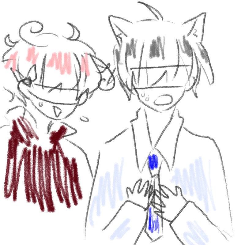 자캐 운,시.. : 자캐 운,시율이 눈 가리기! 스케치판 ,sketchpan