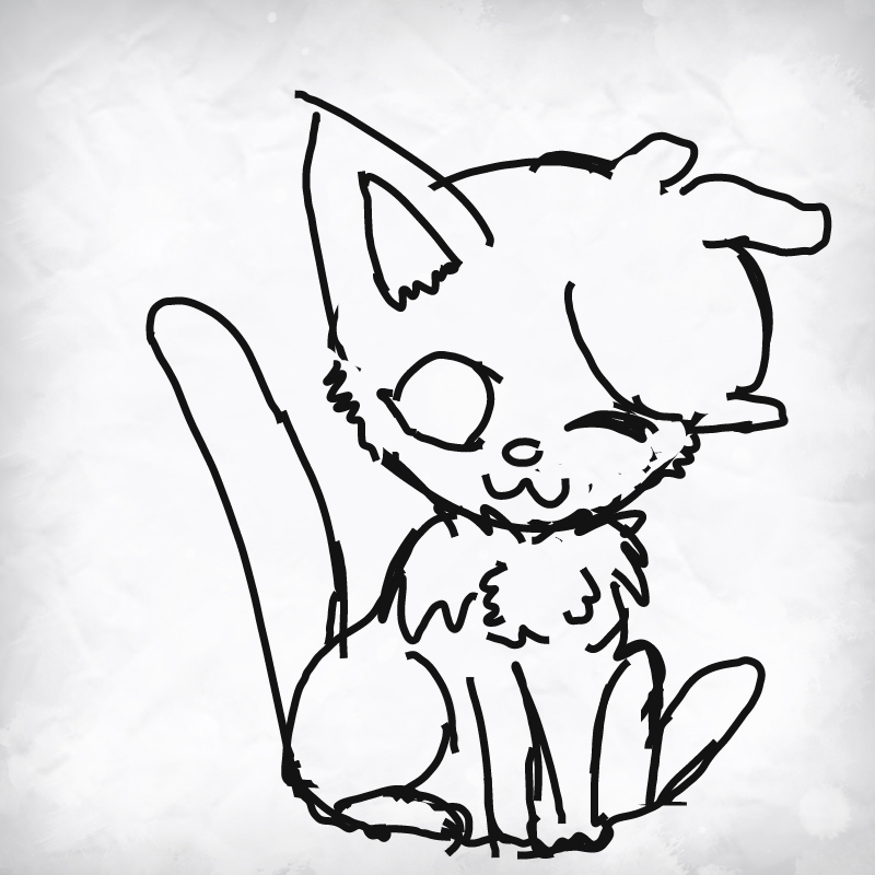 고양이 : 고양이 스케치판 ,sketchpan