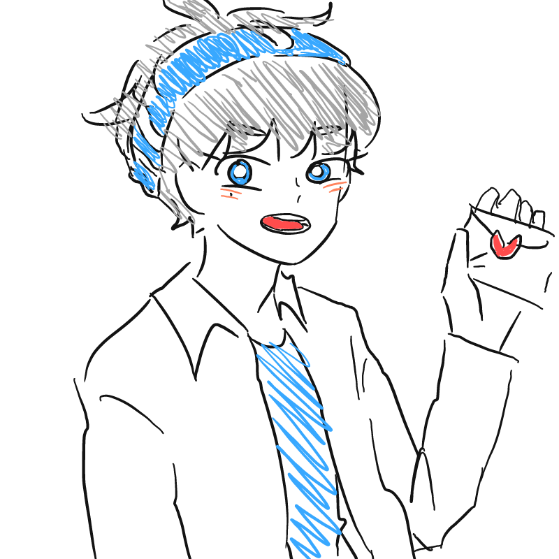 나... 러브.. : 나... 러브레터 받았어!!(당황) 스케치판 ,sketchpan