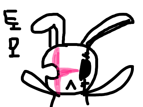 토모 : 토모는 토끼인형입니다 스케치판 ,sketchpan