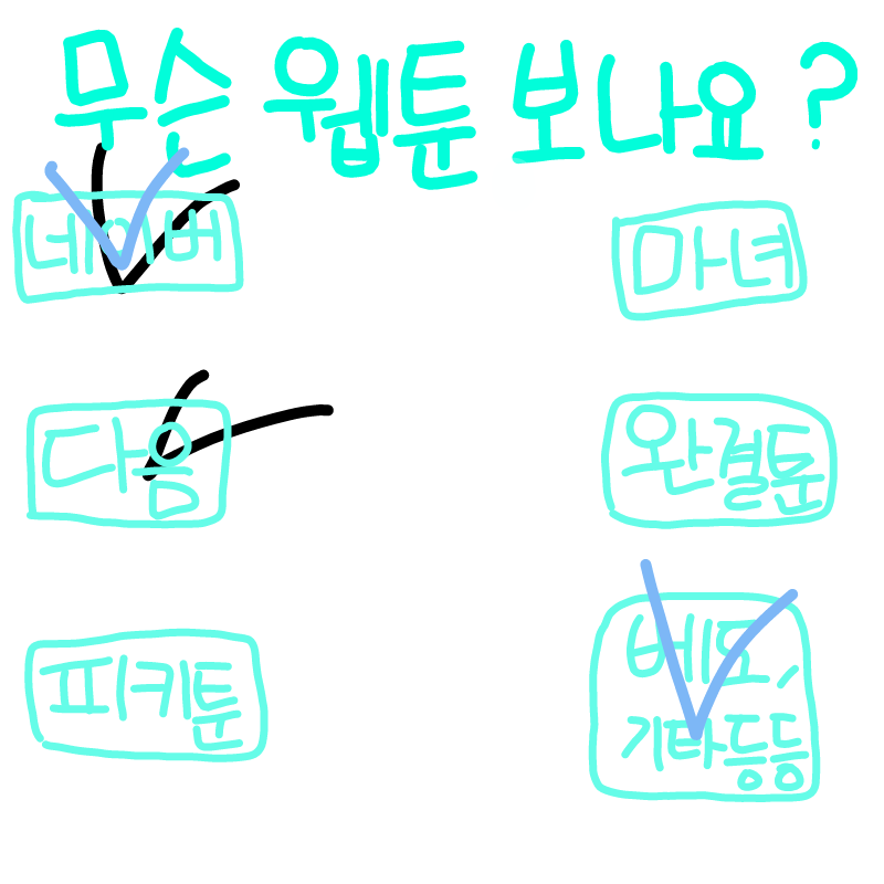 웹툰 : 웹툰 스케치판 ,sketchpan