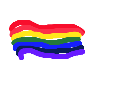 무지개-김개똥 : 처음 그려본 곡선 스케치판 ,sketchpan