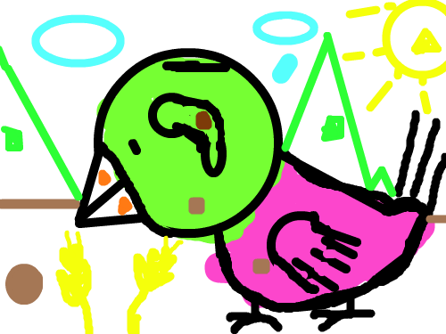 참새 : 새를 그려요..^^ 스케치판 ,sketchpan