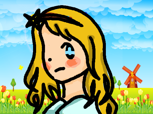 백설공주 : 공주를 그려보았어요 스케치판 ,sketchpan