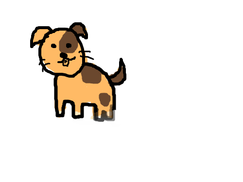 강아지 : 강아지 몸을 그려요 스케치판 ,sketchpan