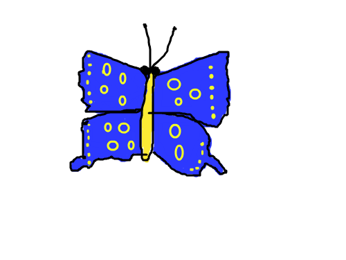 나비 : 나비를 그려요 스케치판 ,sketchpan