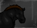 Horse : First drawing one Sketch Pan..I am not to happy with it : 스케치판 ,sketchpan