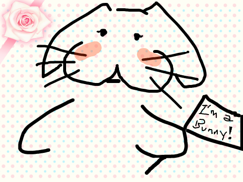 Bunny : It's a bunny. 스케치판 ,sketchpan