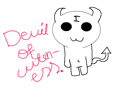 Devil of Cuteness : 내 첫 작품 스케치판 ,sketchpan