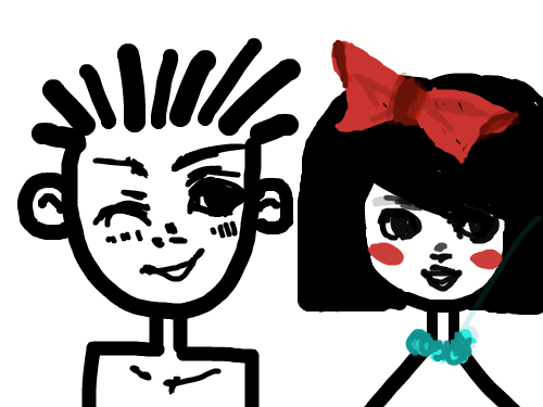 사실은.. 잘나가는애들?! : ㅇㅂㅇ.. 큐트뮤. 스케치판 ,sketchpan