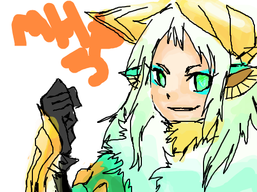 MHP3 진오우가 : 첨이라 좀 힘드네요;; 스케치판 ,sketchpan