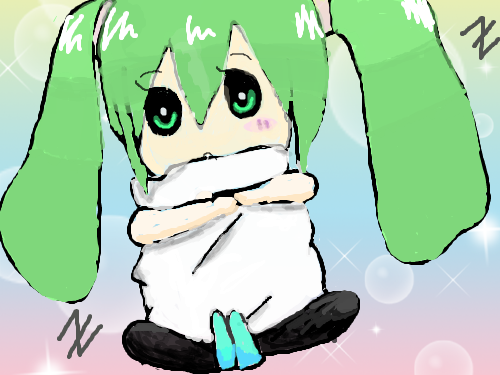 아 추워 : 감기 조심..자작 미쿠.. 그리는 이 초딩 5학년이라능.. 스케치판 ,sketchpan