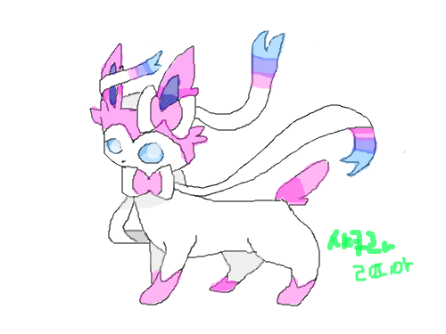 님피아! : 포켓몬스터 님피아~ㅎㅎ 스케치판 ,sketchpan