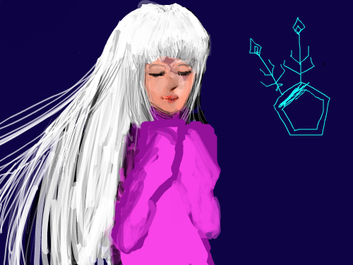 쿨라 : 머리파는데만 20분-_- 스케치판 ,sketchpan