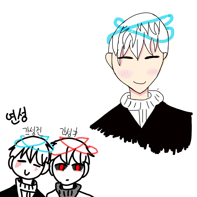 각성전. 각.. : 각성전. 각성후도 그릴겁니다. 스케치판 ,sketchpan