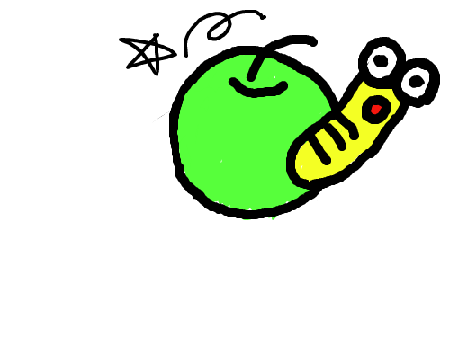 사과애벌레 : 내 두번째 작품 스케치판 ,sketchpan