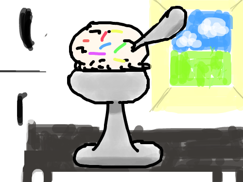 ice cream : ice cream 스케치판 ,sketchpan