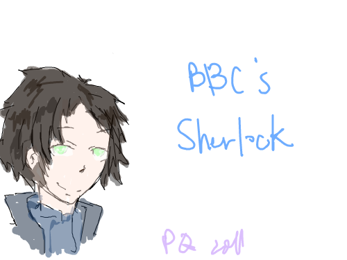 BBC\'s Sherlock : Quick doodle asdf this doesn't even look like him ; uuu ;Anyway, I'm just testing so... c: 스케치판 ,sketchpan
