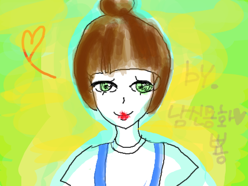 똥머리so녀(by.남신용화♥뿅) : 20분작-☞ㅎㅏ눌쭁 스케치판 ,sketchpan