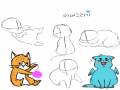 길고양이(.. : 길고양이(?) 스케치판 ,sketchpan