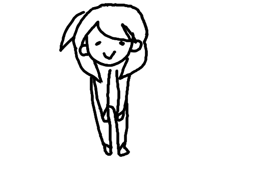 스트레칭하는 슈쨩 : ...... 스케치판 ,sketchpan