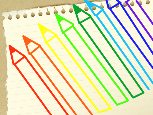 sketch pencils : this is the rainbow pen 스케치판 ,sketchpan