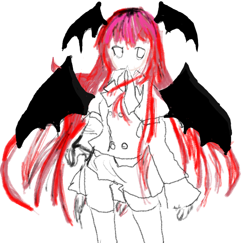 악마 : 악마 스케치판 ,sketchpan