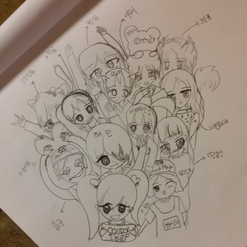 완성(휴우;.. : 완성(휴우;;  못한분들은 담에 꼭 해드릴께요) 스케치판 ,sketchpan