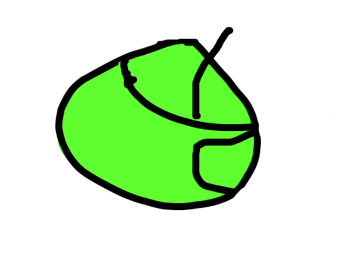 벌래가 먹은 풋사과 : 벌래가 먹은 풋사과입니다. 스케치판 ,sketchpan