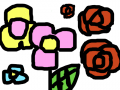 꽃이다 : 꽃들이 보여 있다. (2가지 종류) 스케치판 ,sketchpan