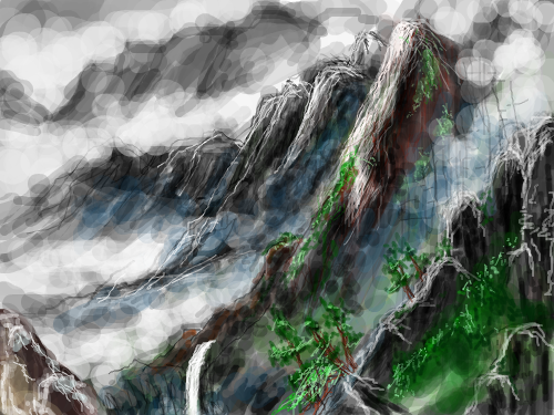 산수화(습작) : 따라쟁이 스케치판 ,sketchpan