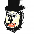 abe lincol.. : abe lincoln w famous top hat 스케치판 ,sketchpan