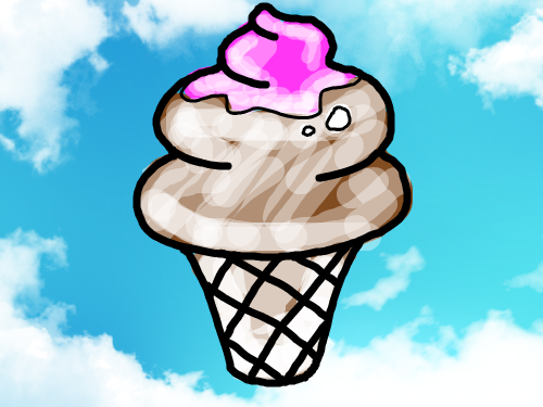 아이스크림채색 : 아이스크림채색 스케치판 ,sketchpan