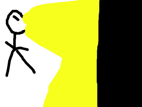 골드잉크좀만이뽑아주삼요 : 졸라맨이 벽을 뿌수고있슴 스케치판 ,sketchpan