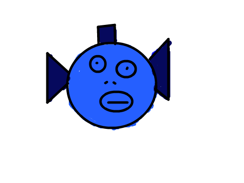 박건 : 이상한물고기 스케치판 ,sketchpan