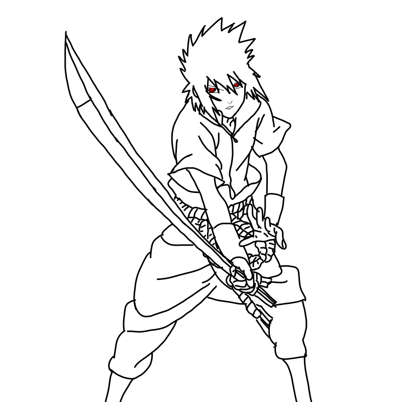 사스케 : 사스케 스케치판 ,sketchpan