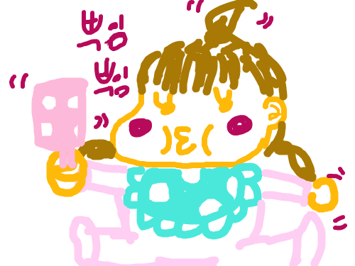 뿌잉뿌잉 : 애기는 싫어하지만 요런애기 그리는건 좀 좋다ㄹㄹ 스케치판 ,sketchpan