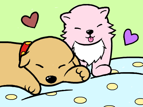 완 성 : 강아지 스케치판 ,sketchpan