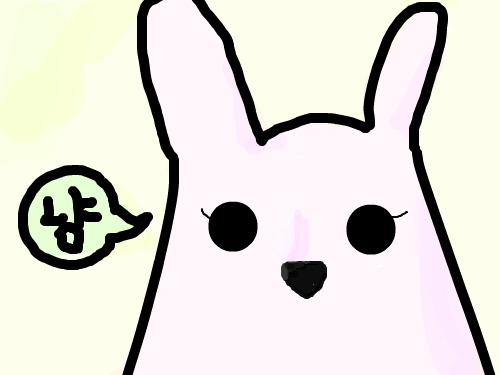 순수한 토끼 : 없어 눈 망쳤어. 스케치판 ,sketchpan