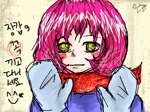 장갑끼고다니세요! : ㅠㅠ 처음그린거예요 ㅠㅠ 광마우스로 끄적이다 만든.. ㅠㅠ 그래도 이쁘게 봐주세요~^^ 요즘 날씨가 더 추워지는데 목도리랑 장갑도 착용하시구요 ^^ 스케치판 ,sketchpan