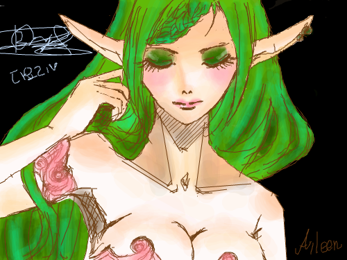 에레레프 채색~ : 엘프채색~ 스케치판 ,sketchpan