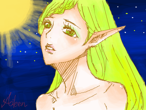 엘프으으 : 엘프채색 스케치판 ,sketchpan